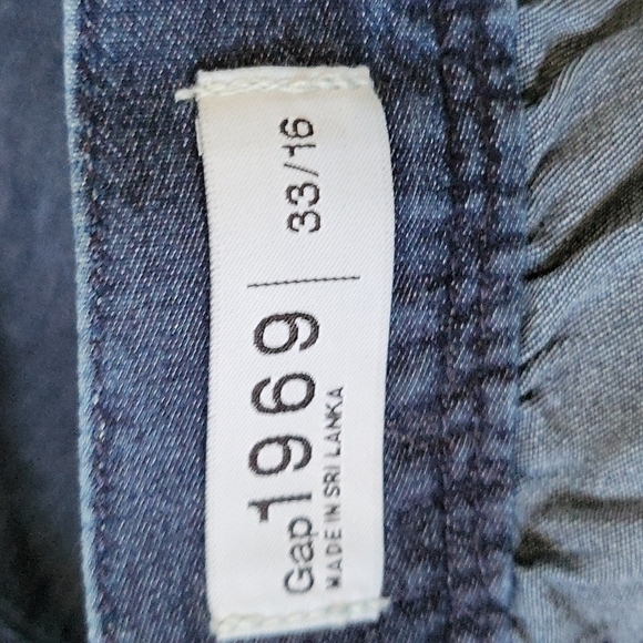 GAP 1969 dark wash chambray a-line mini skirt NWT - Picture 10 of 11